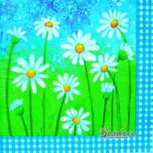 Serwetka do decoupage stokrotki na łące 33x33 AHA