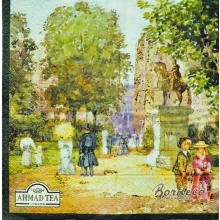 Serwetka do decoupage spacer w parku 33x33 AHMAD TEA Unikat