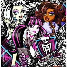 Serwetka do decoupage kreskówka Monster High 33x33 ARPEX Unikat