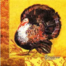 Serwetka do decoupage indyk 33x33 Atelier Unikat