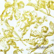 Serwetka do decoupage złote amorki, cherubinki 33x33 ATELIER Unikat