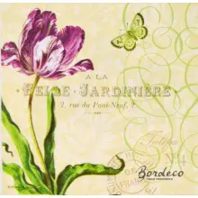 Serwetka do decoupage fioletowy tulipan 33x33 Ambiente Unikat