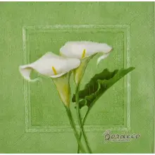 Serwetka do decoupage białe kalie 33x33 AMBIENTE Unikat