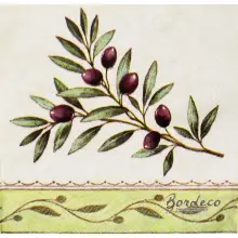 Serwetka do decoupage gałązka oliwki 25x25 Ambiente Unikat