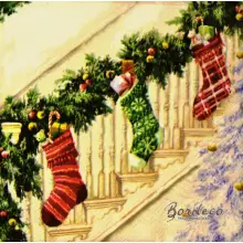 Serwetka do decoupage girlanda i skarpety 33x33 Ambiente Unikat