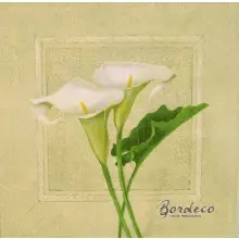 Serwetka do decoupage białe kalie 33x33 AMBIENTE Unikat