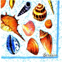 Serwetka do decoupage muszle, muszelki 33x33 Ambiente Unikat