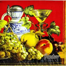Serwetka do decoupage owocowa uczta 33x33 Ambiente Unikat