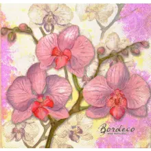 Serwetka do decoupage różowe storczyki 33x33 Ambiente Unikat