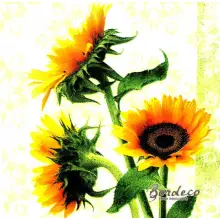 Serwetka do decoupage słoneczniki 25x25 Ambiente Unikat