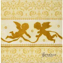 Serwetka do decoupage złote Amorki 33x33 Ambiente Unikat