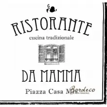 Serwetka do decoupage RISTORANTE DA MAMMA 33x33 Ambiente Unikat