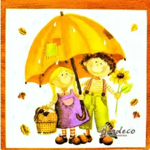 Serwetka do decoupage para pod parasolem 33x33 BRAUN+Company