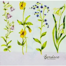 Serwetka do decoupage kwiaty polne Polski 33x33 Atelier Unikat