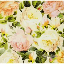 Serwetka do decoupage róże w pastelowych kolorach 25x25 Atelier Unikat