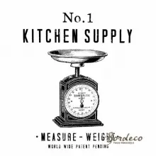 Serwetka do decoupage waga kuchenna 33x33 CLAYRE@EEF Unikat