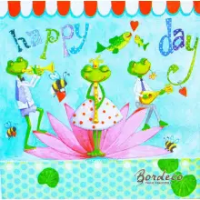 żabek grających na instrumentach muzycznych