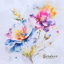 Serwetka do decoupage kwiaty akwarela 33x33 DAISY
