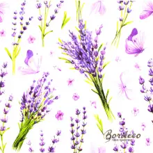 Serwetka do decoupage lawenda i motyle 33x33 DAISY