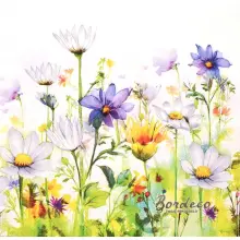 Serwetka do decoupage polne kwiaty 33x33 DAISY