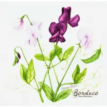 Serwetka do decoupage groszek pachnący 33x33 DUNI. Unikat