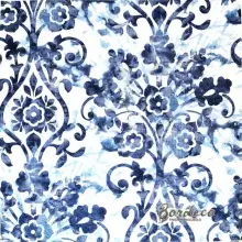 Serwetka do decoupage niebieski ornament kwiatowy 33x33 DUNI. Unikat