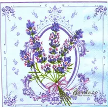 Serwetka do decoupage kompozycja z lawendą 33x33 DAISY Unikat