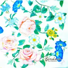 Serwetka do decoupage kwiaty ogrodowe 33x33 Daisy Unikat