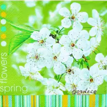 Serwetka do decoupage gałązka kwitnącej wiśni 33x33 DAISY Unikat