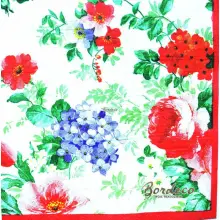 Serwetka do decoupage malowane kwiaty róże i hortensje DAISY Unikat