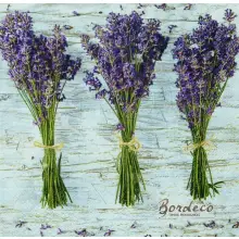 Serwetka do decoupage trzy wiązki lawendy 33x33 DAISY Unikat