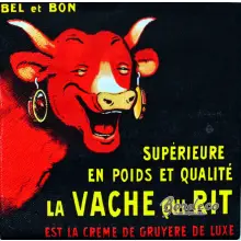 Serwetka do decoupage uśmiechnięta czerwona krowa 33x33 EDITIONS CLOUET Unikat