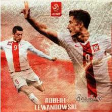 Serwetka do decoupage piłkarze Lewandowski, Milik, Glik, Krychowiak  33x33 GODAN Unikat