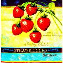 Serwetka decoupage truskawki 33x33 GOMAR Unikat