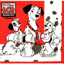 Serwetka do decoupage 101dalmatyńczyków 33x33 Good Day Unikat