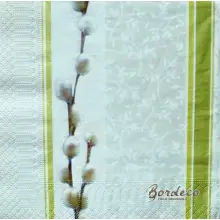 Serwetka do decoupage gałązka bazi, kotków 33x33 GOOD DAY  Unikat