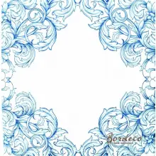 Serwetka do decoupage niebieskie wzory, ornamenty 33x33 Good Day Unikat