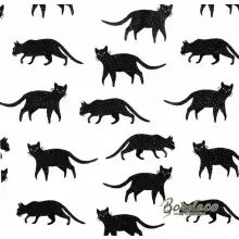 Serwetka do decoupage nakrapiane czarne koty 33x33 H&M Unikat