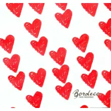Serwetka do decoupage czerwone serca, serduszka 33x33 H&M Unikat