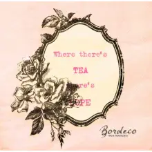 Serwetka do decoupage ozdobna ramka z różami 33x33 H&M Unikat