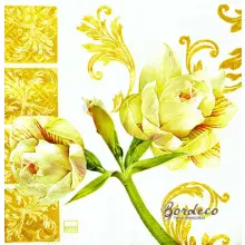 Serwetka do decoupage biały amarylis 33x33 HOME Unikat