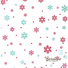 Serwetka do decoupage czerwone i zielone śnieżynki 33x33 HOME Unikat