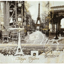 Serwetka do decoupage Paryż na starej fotografii 33x33 HRC