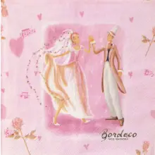 Serwetka decoupage młoda para w tańcu 33x33 HRC Unikat