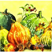 Serwetka do decoupage jesienne dynie 33x33 HOME Unikat