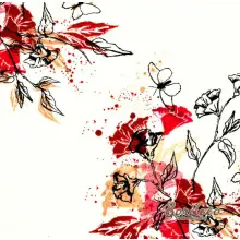 Serwetka do decoupage motywy kwiatowe grafika HOME Unikat