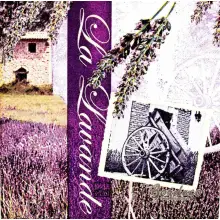 Serwetka do decoupage lawendowa Prowansja 25x25 HOME Unikat