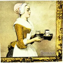 Serwetka do decoupage obraz Czekoladziarka HOME Unikat