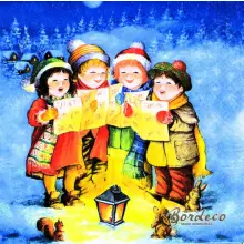 Serwetka do decoupage śpiewające dzieci 33x33 Home Unikat