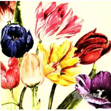 Serwetka do decoupage holenderskie tulipany 33x33 HOME Unikat